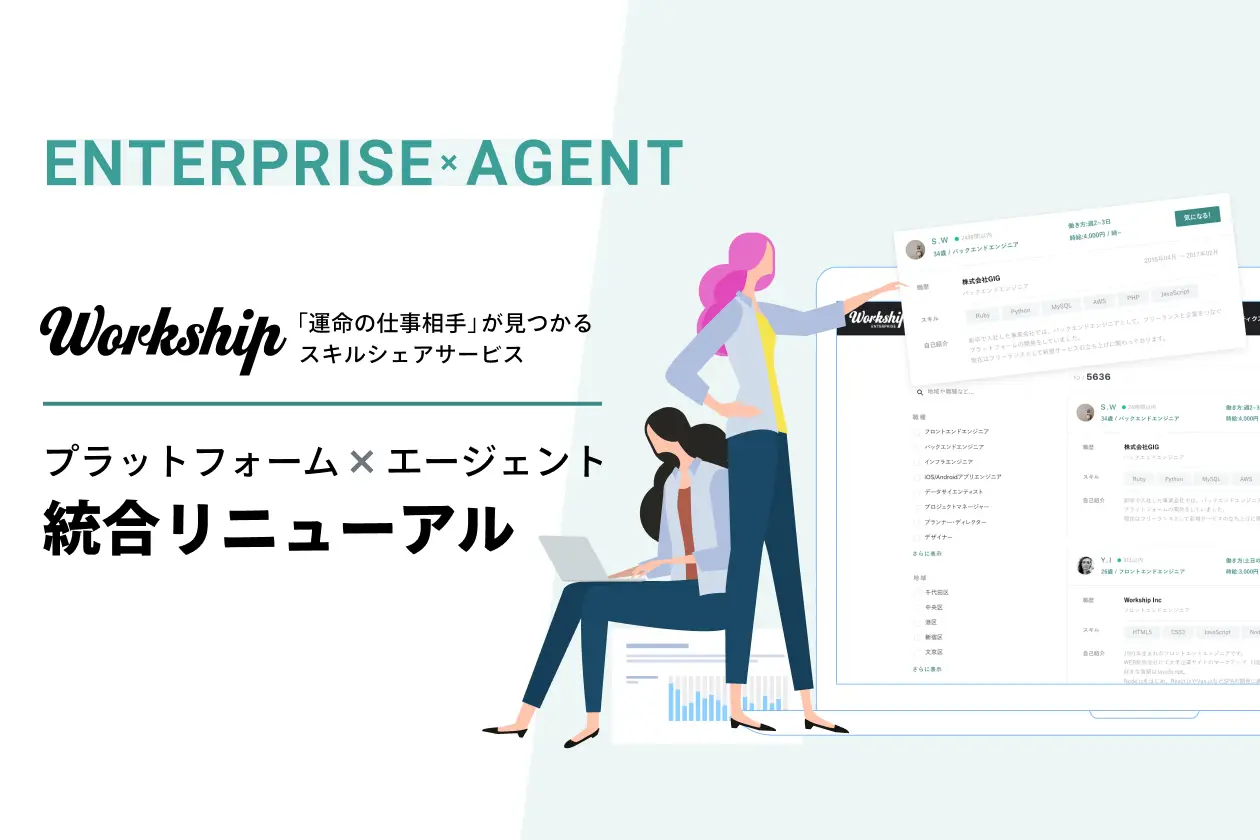 『運命の仕事相手』が見つかるスキルシェアサービス「Workship」がリニューアル！