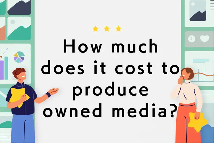 How much does it cost to produce owned media? Introduce it with an example estimate